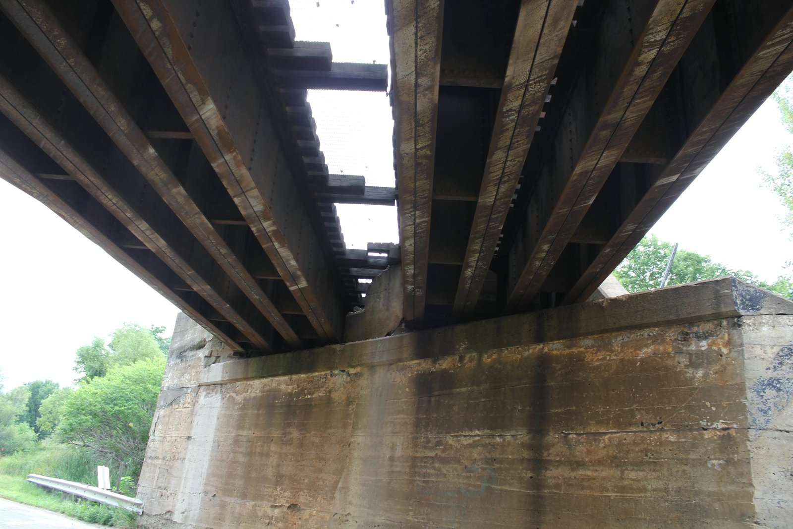 Under bridge